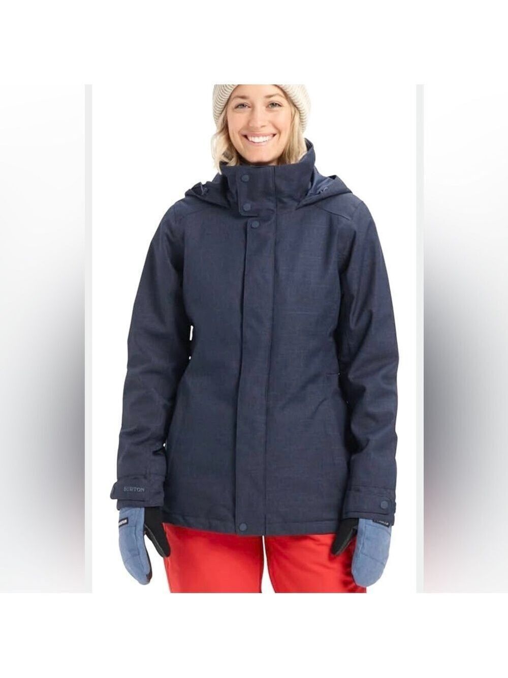 Burton Women's Jet Set Insulated Jacket Snowboard Ski Navy Blue Sz XL